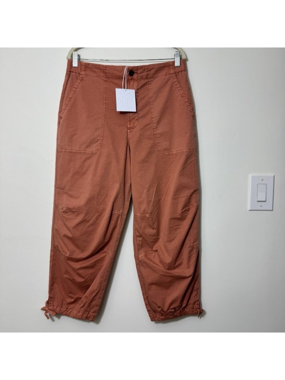 Pistola Berkley Parachute Crop Pants Women’s Size 30 Stretch In Turmeric New